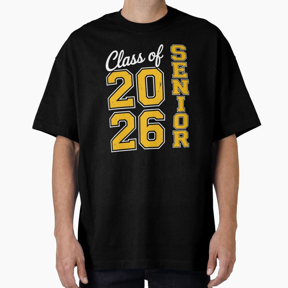 Class 2026 Senior Jersey T-Shirt - Graphic Print Unisex - T-Shirt, Sweatshirt, Hoodie