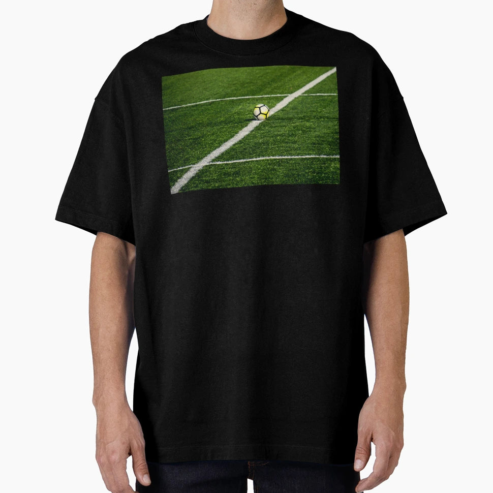 Football Field Photo T-Shirt - Aesthetic Graphic Unisex - T-Shirt, Sweatshirt, Hoodie