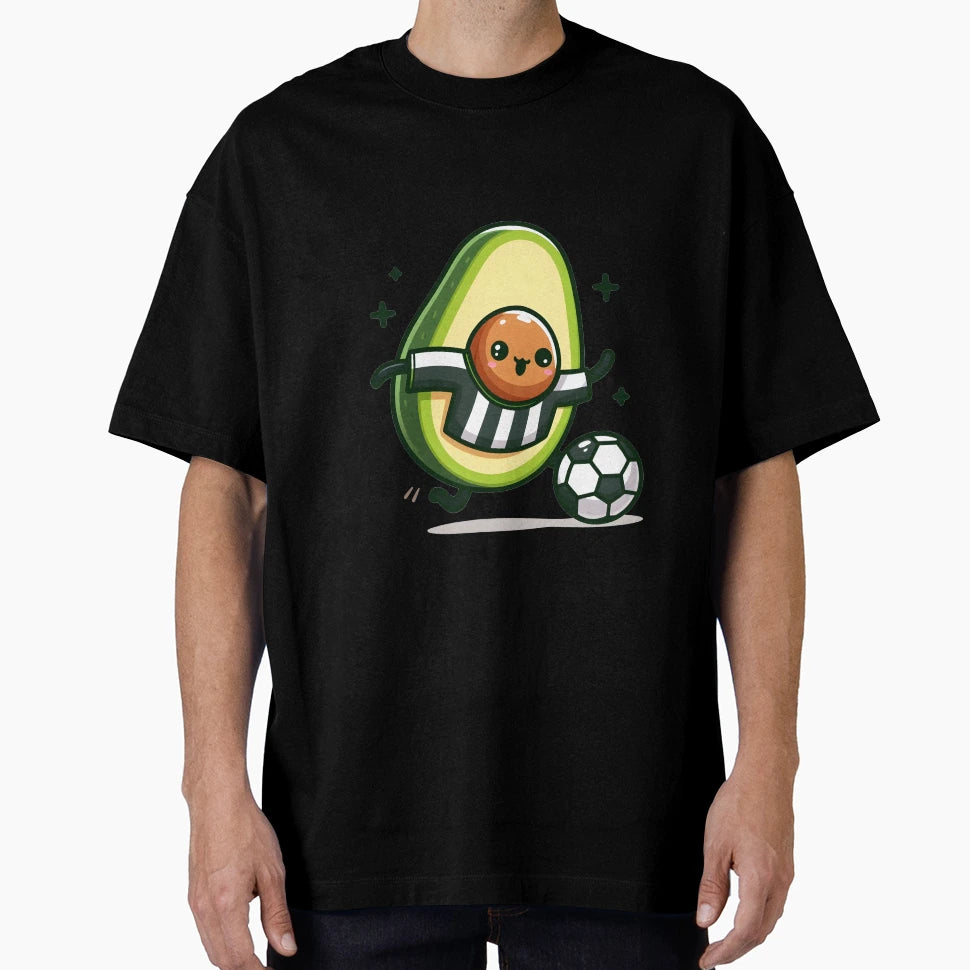 Kawaii Avocado Soccer Jersey T-Shirt - Aesthetic Graphic for Adults - T-Shirt, Sweatshirt, Hoodie