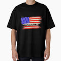Usa American Flag Footballer T-Shirt - Novelty Apparel Unisex - T-Shirt, Sweatshirt, Hoodie