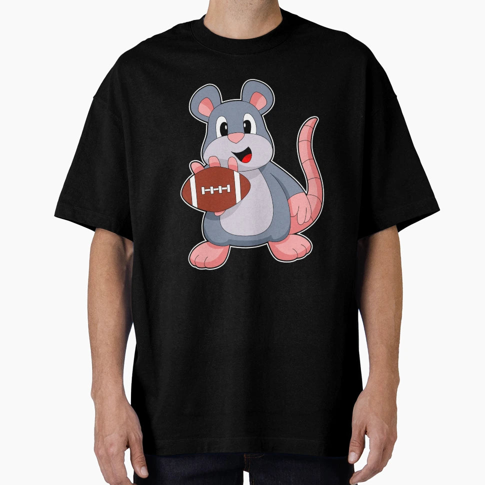 Mouse Football Sports T-Shirt - Casual Everyday Wear Men Women - T-Shirt, Sweatshirt, Hoodie