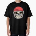 Skull Football Helmet T-Shirt - Graphic Print Unisex - T-Shirt, Sweatshirt, Hoodie