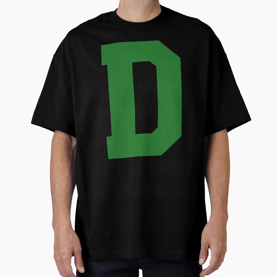Alphabet Green D Sports Letter D T-Shirt - Novelty Apparel Men Women - T-Shirt, Sweatshirt, Hoodie