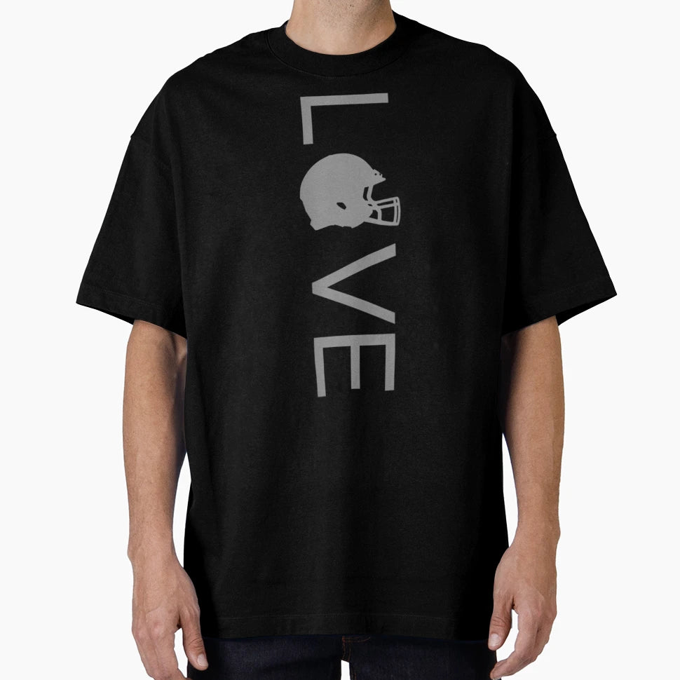 S Love Football Football T-Shirt - Trendy Graphic for Adults - T-Shirt, Sweatshirt, Hoodie