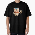 Soccer Cat Kawaii Animal T-Shirt - Custom Art Print Men Women - T-Shirt, Sweatshirt, Hoodie