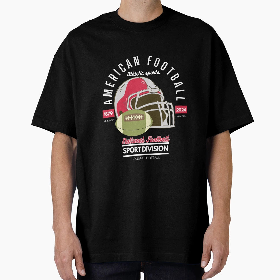 American Football Sport Division T-Shirt - Aesthetic Graphic Men Women - T-Shirt, Sweatshirt, Hoodie
