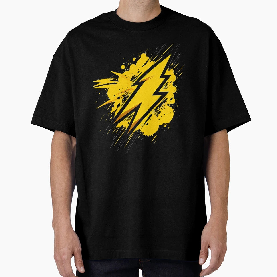 Thunder Inspired Minimalist Art T-Shirt - Fun Novelty Design Unisex - T-Shirt, Sweatshirt, Hoodie