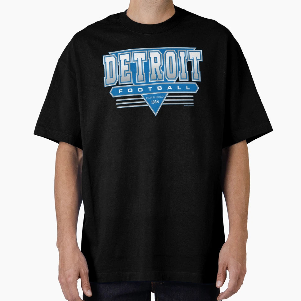 Detroit Football Lions Inspired 90S T-Shirt - Graphic Print Men Women - T-Shirt, Sweatshirt, Hoodie