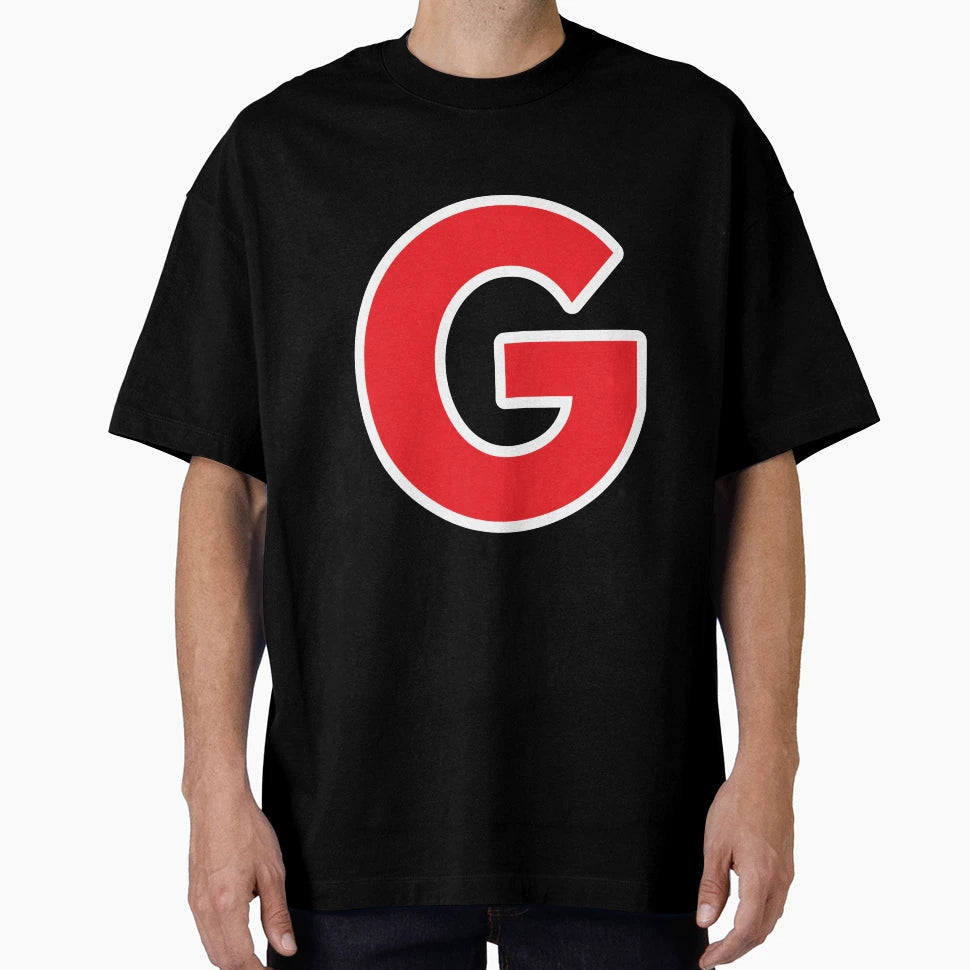 G Initial Letter G Red And White T-Shirt - Trendy Graphic Unisex - T-Shirt, Sweatshirt, Hoodie