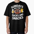 Sundays Are Sacks And Snacks T-Shirt - Fun Novelty Design Men Women - T-Shirt, Sweatshirt, Hoodie