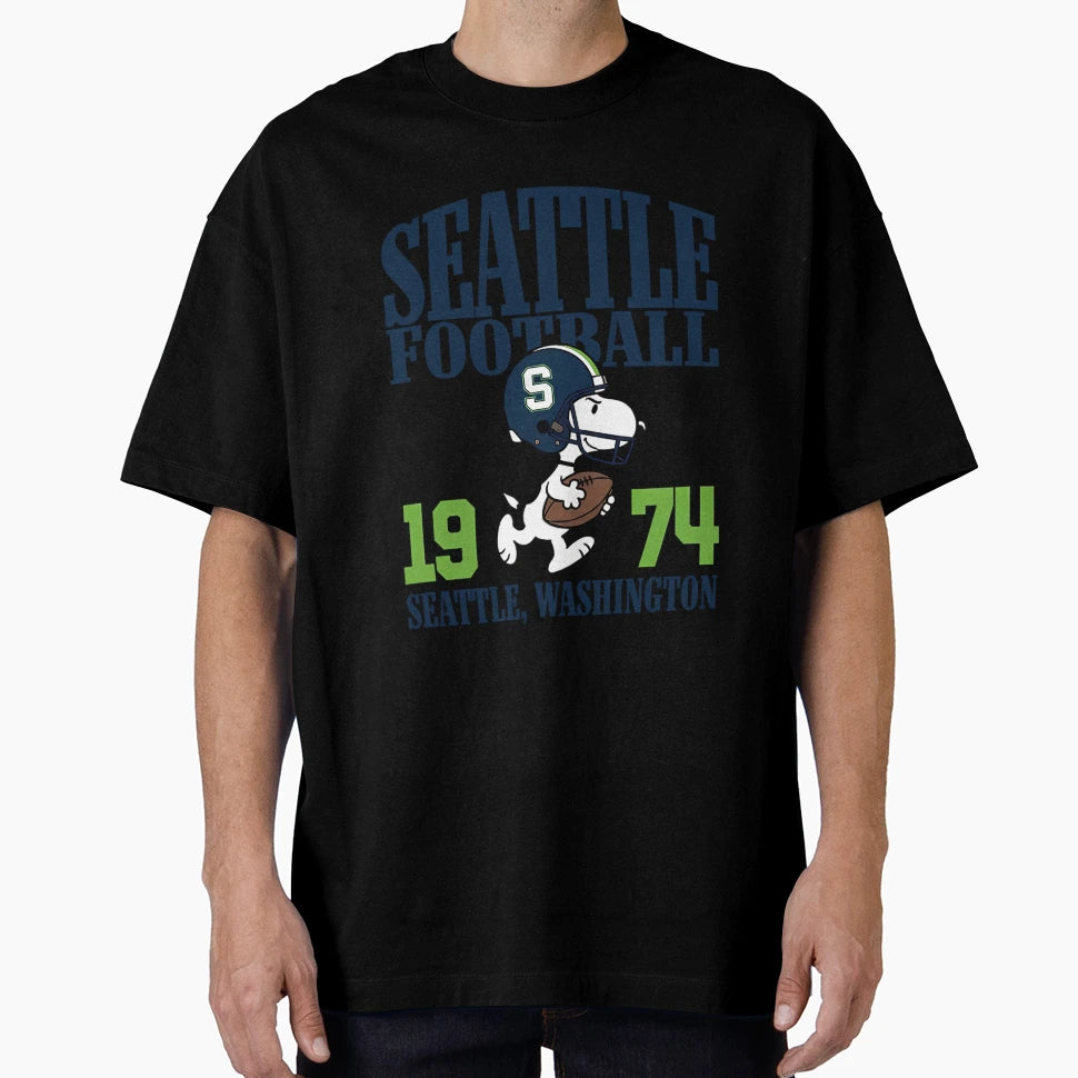 Seattle Seahawks Football Snoopy T-Shirt - Minimalist Print Men Women - T-Shirt, Sweatshirt, Hoodie