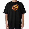 Burning Soccer Ball Ii T-Shirt - Minimalist Print for Adults - T-Shirt, Sweatshirt, Hoodie