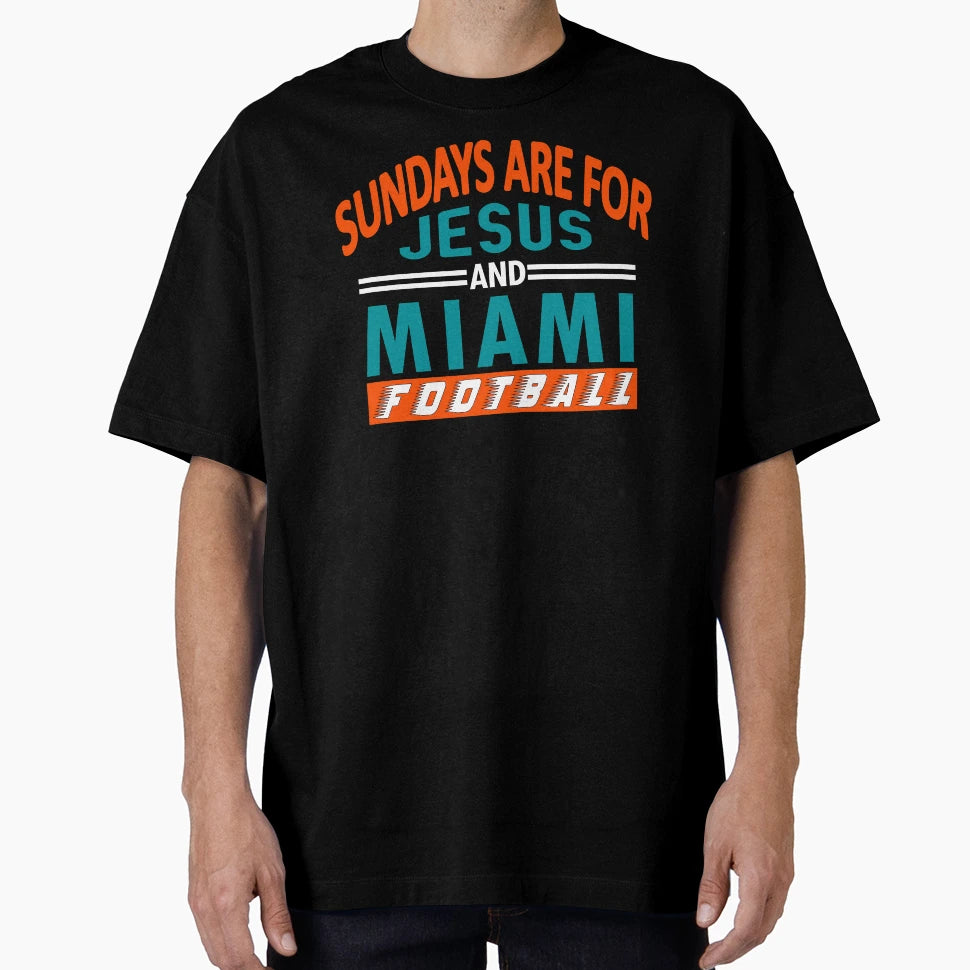 Miami Pro Football Fun Day Sunday T-Shirt - Fun Novelty Design Men Women - T-Shirt, Sweatshirt, Hoodie