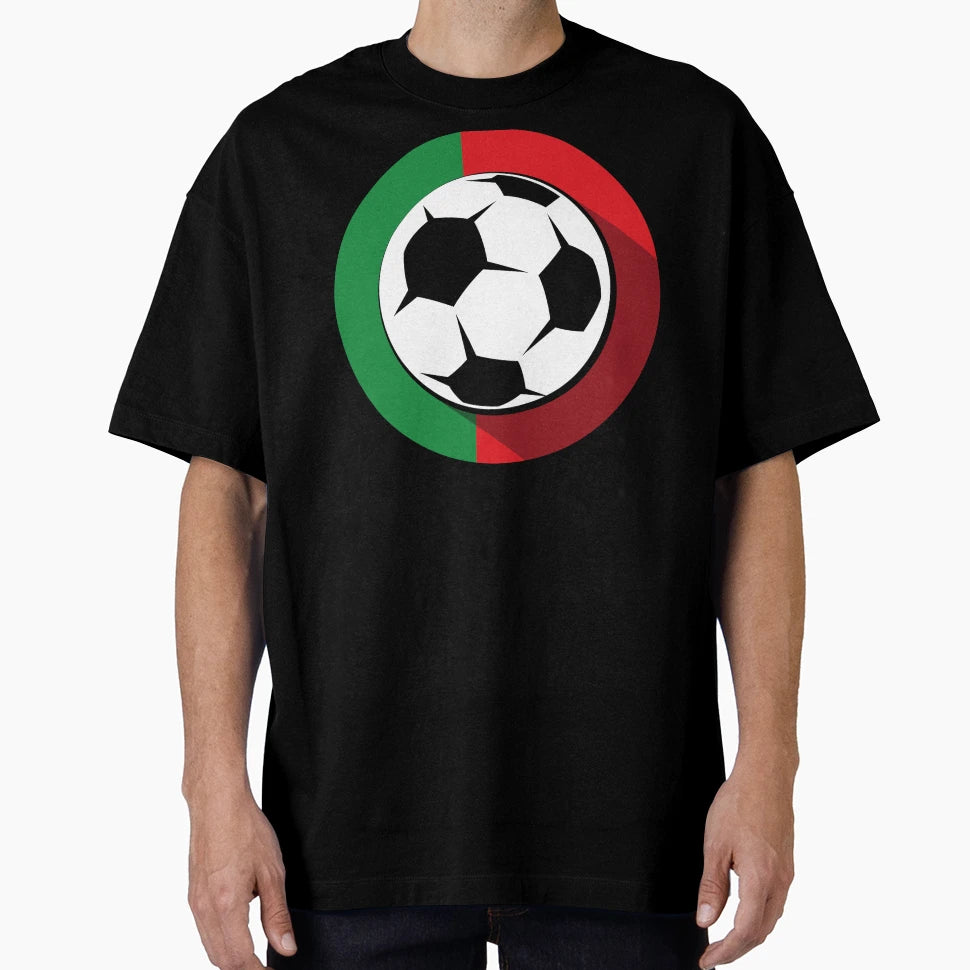 Portugal Team Soccer Fire Ball T-Shirt - Fun Novelty Design for Adults - T-Shirt, Sweatshirt, Hoodie