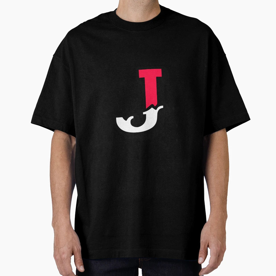 Monogram J Alphabet Scrapbooking Red White T-Shirt - Unique Graphic Unisex - T-Shirt, Sweatshirt, Hoodie
