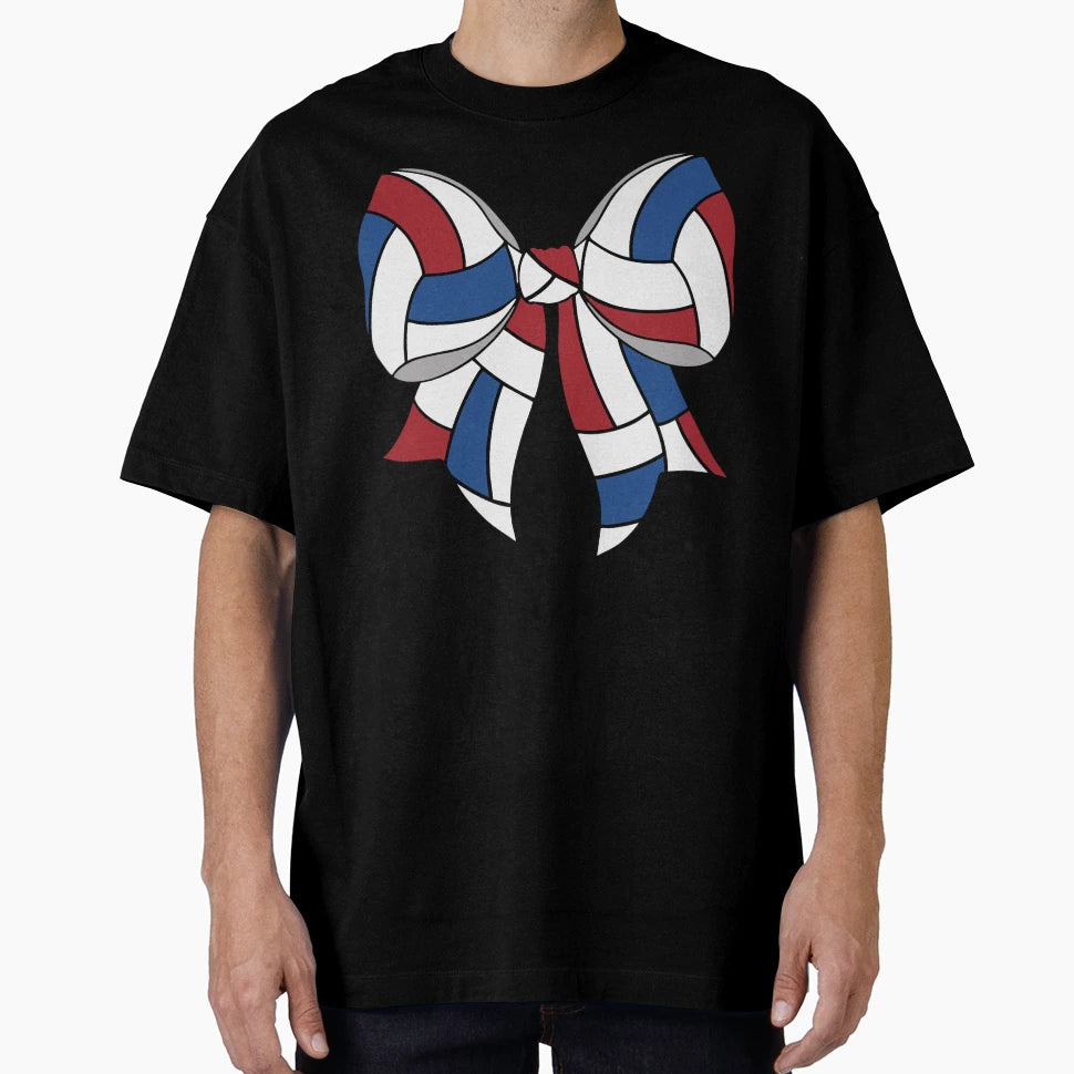 Volleyball Bow T-Shirt - Trendy Graphic Unisex - T-Shirt, Sweatshirt, Hoodie