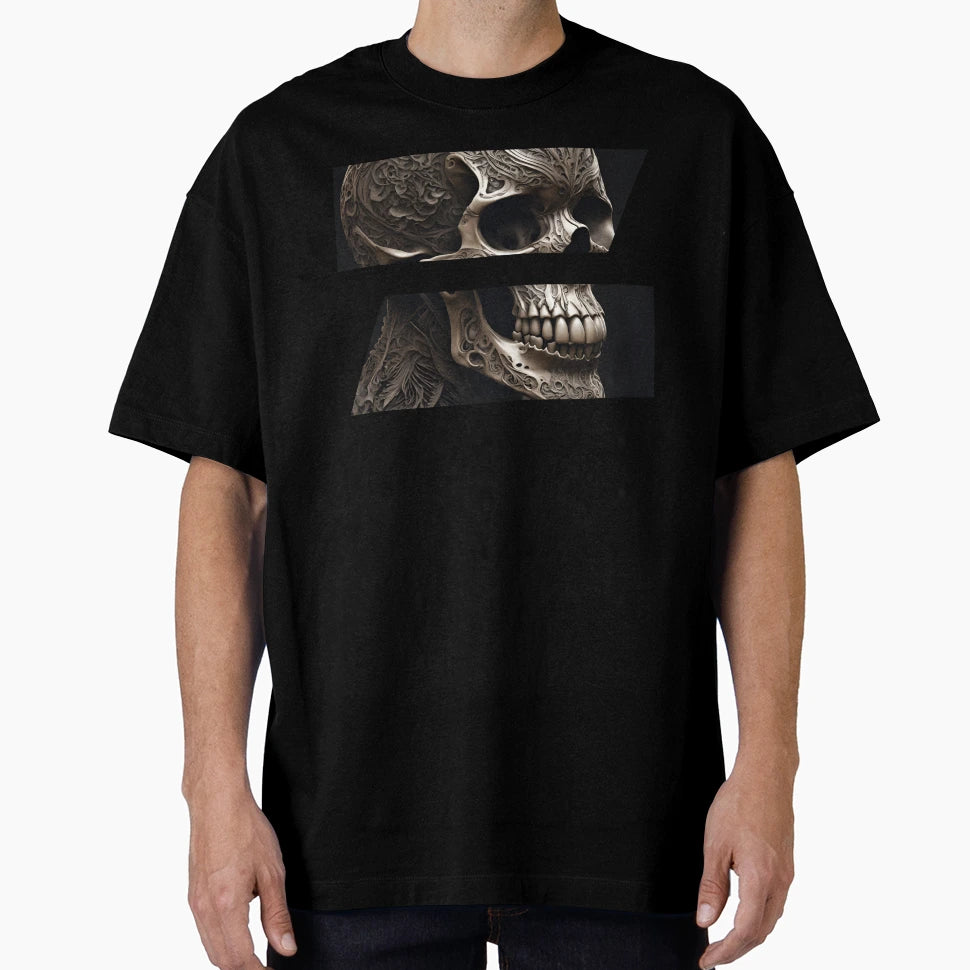Detailed Skull Mozaic T-Shirt - Streetwear Style for Adults - T-Shirt, Sweatshirt, Hoodie