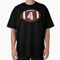 American Football Jersey No 4 Back Number 4 T-Shirt - Graphic Print Unisex - T-Shirt, Sweatshirt, Hoodie