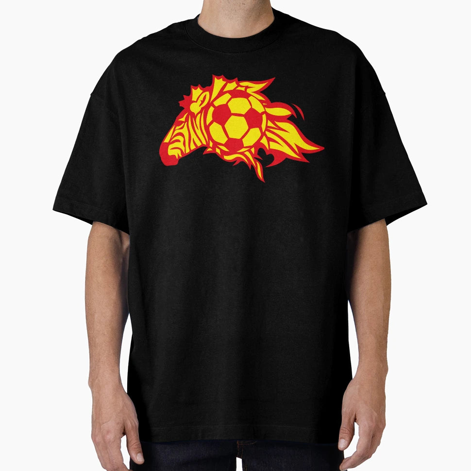 Football Zebra Flame Logo Fire T-Shirt - Fun Novelty Design for Adults - T-Shirt, Sweatshirt, Hoodie