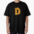 Fire Letter D Typography Flaming T-Shirt - Graphic Print for Adults - T-Shirt, Sweatshirt, Hoodie