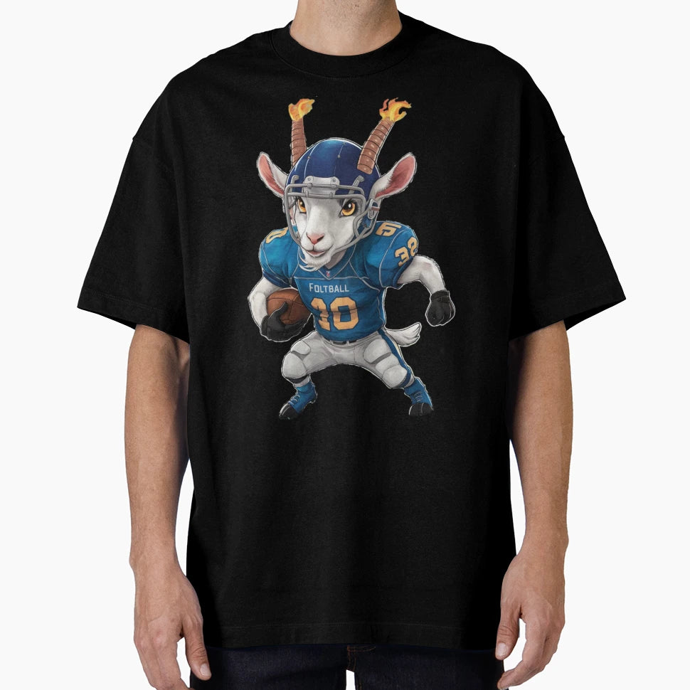 Football Fantasy Goat Goat T-Shirt - Trendy Graphic Men Women - T-Shirt, Sweatshirt, Hoodie
