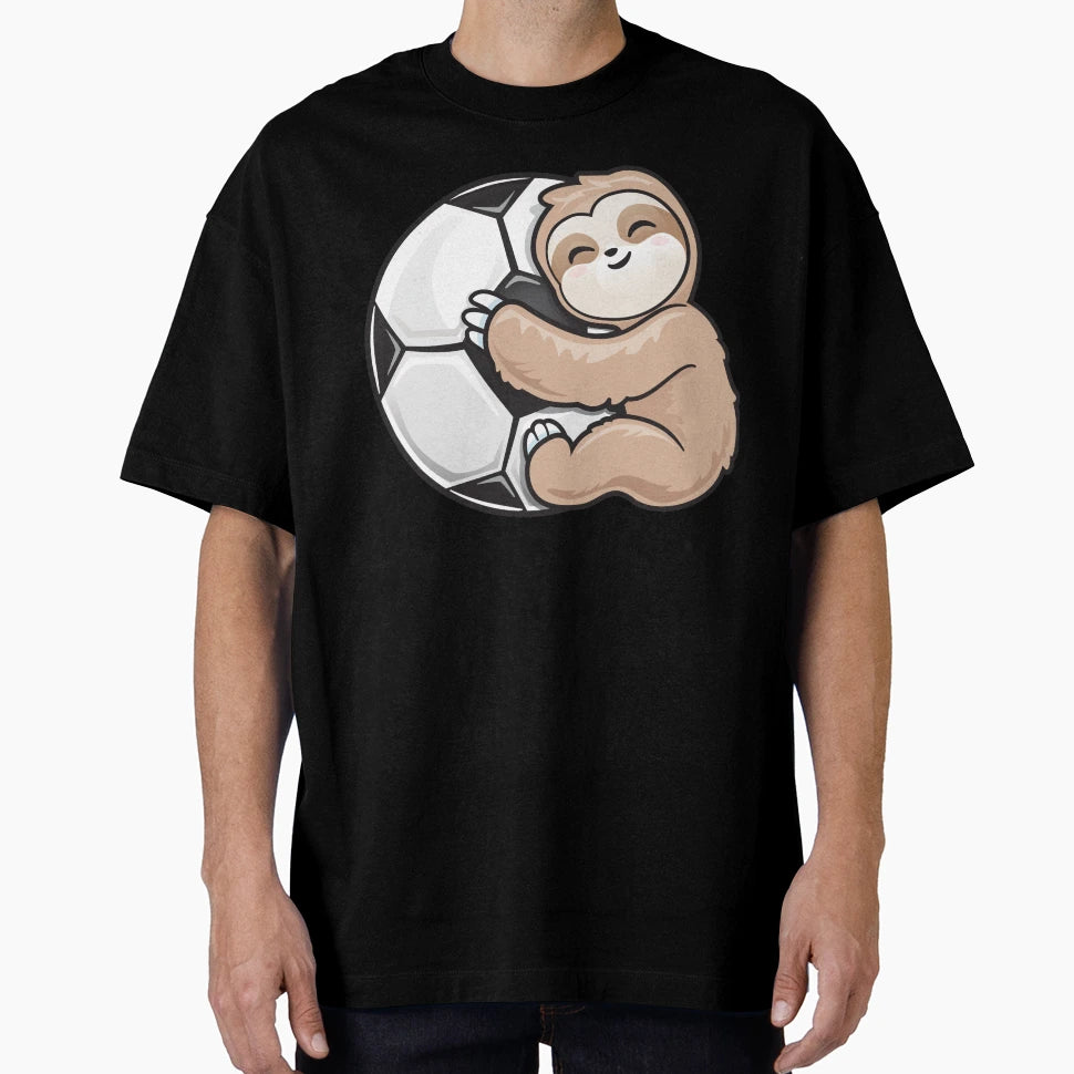 Soccer Adorable Sloth Loves Soccer T-Shirt - Fun Novelty Design Unisex - T-Shirt, Sweatshirt, Hoodie