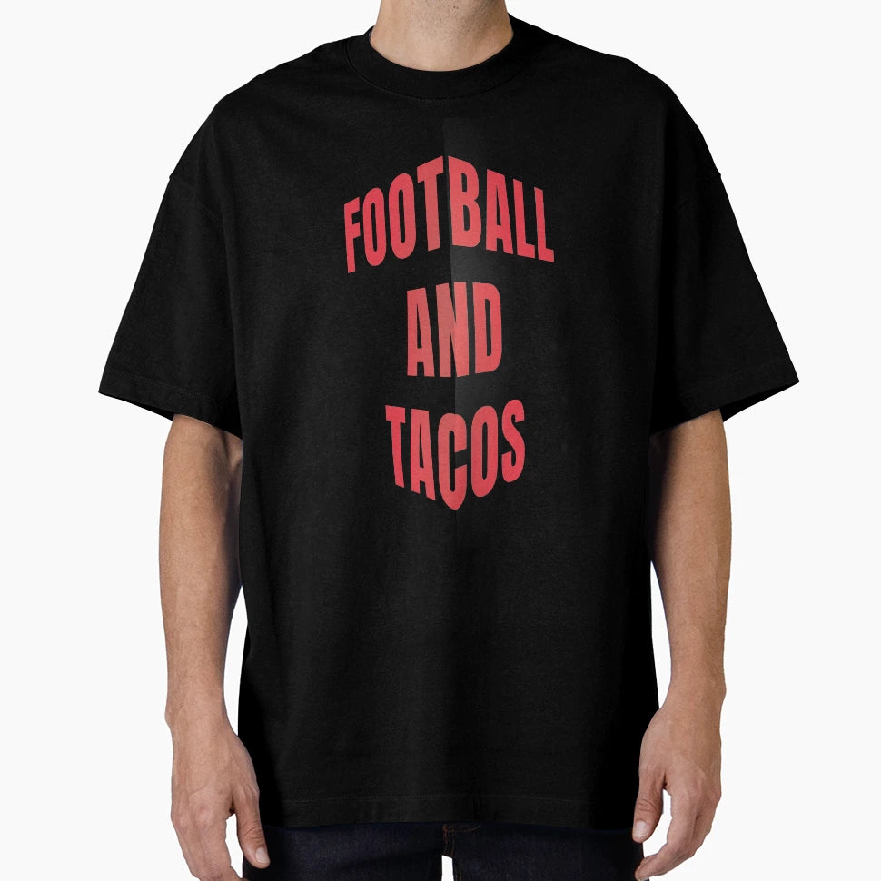 Football And Tacos T-Shirt - Graphic Print Men Women - T-Shirt, Sweatshirt, Hoodie