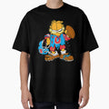 Garfield Football Roughed Up T-Shirt - Graphic Print for Adults - T-Shirt, Sweatshirt, Hoodie