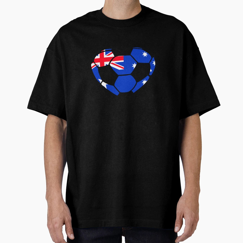 Football Love Australia Soccer Fun T-Shirt - Trendy Graphic Unisex - T-Shirt, Sweatshirt, Hoodie