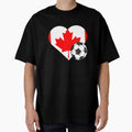 Canada Soccer Heart T-Shirt - Unique Graphic Men Women - T-Shirt, Sweatshirt, Hoodie