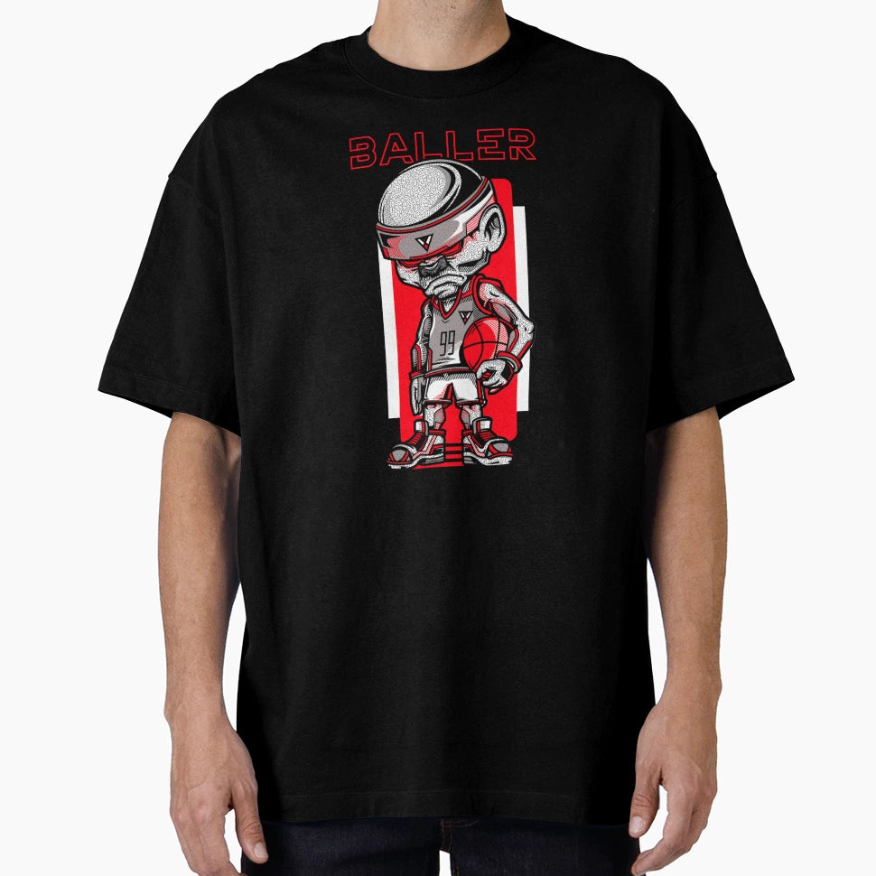 Basketball Funny Baller Sports Basketball T-Shirt - Minimalist Print Unisex - T-Shirt, Sweatshirt, Hoodie