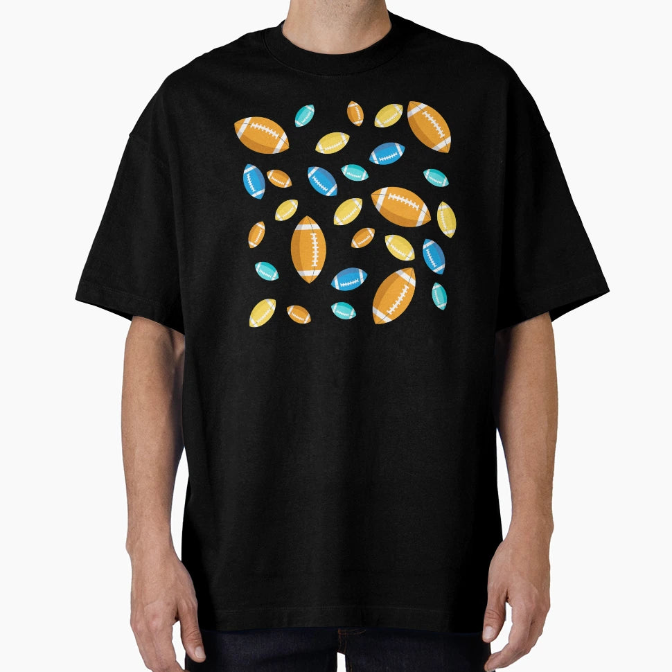 Colorful Rugby Pattern T-Shirt - Fun Novelty Design Men Women - T-Shirt, Sweatshirt, Hoodie