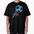 Fire Ball Soccer Symbol T-Shirt - Fun Novelty Design for Adults - T-Shirt, Sweatshirt, Hoodie