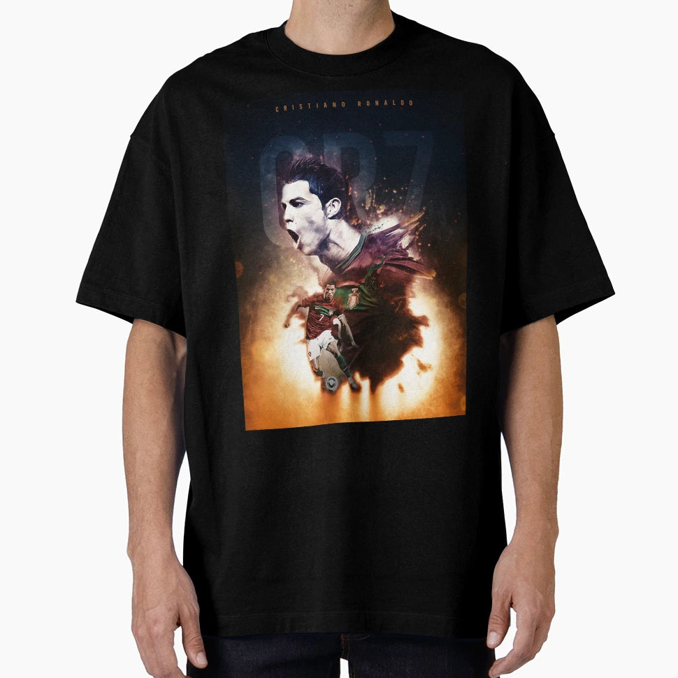 Cristiano Ronaldo 7 T-Shirt - Custom Art Print Men Women - T-Shirt, Sweatshirt, Hoodie