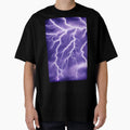 Purple Lightning T-Shirt - Aesthetic Graphic for Adults - T-Shirt, Sweatshirt, Hoodie