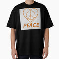 Peace Heart T-Shirt - Casual Everyday Wear Unisex - T-Shirt, Sweatshirt, Hoodie