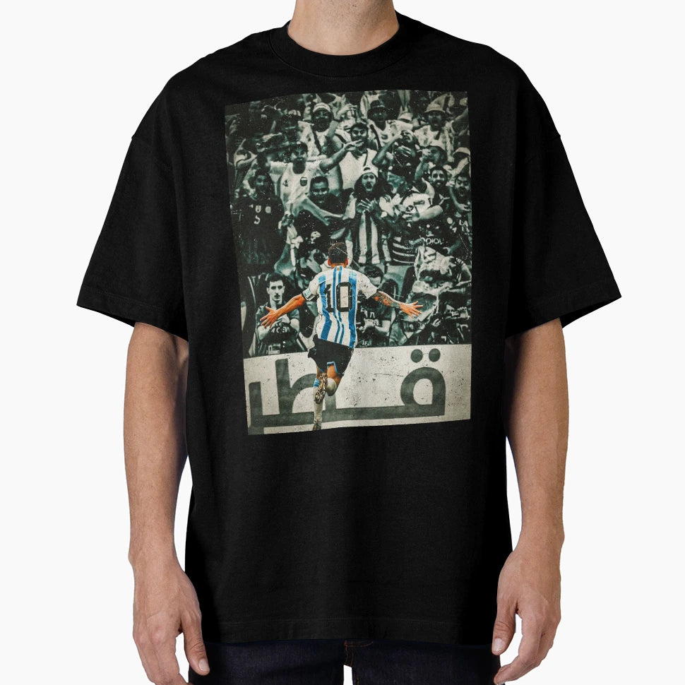 Lionel Messi New Goal Celebration T-Shirt - Minimalist Print for Adults - T-Shirt, Sweatshirt, Hoodie