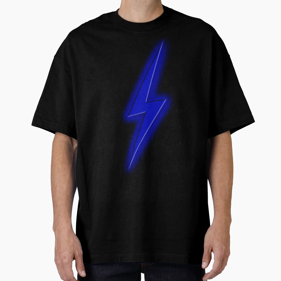 Lightning Bolt Blue T-Shirt - Unique Graphic Unisex - T-Shirt, Sweatshirt, Hoodie