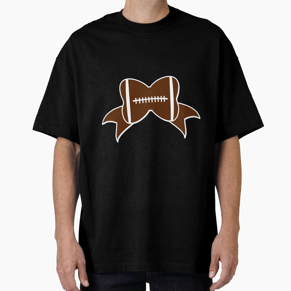 Football Bow Sports Fans Football T-Shirt - Trendy Graphic for Adults - T-Shirt, Sweatshirt, Hoodie