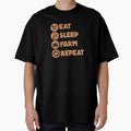 Funny Eat Sleep Farm Repeat T-Shirt - Unique Graphic Men Women - T-Shirt, Sweatshirt, Hoodie