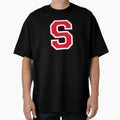 Red Varsity Letter S T-Shirt - Aesthetic Graphic for Adults - T-Shirt, Sweatshirt, Hoodie