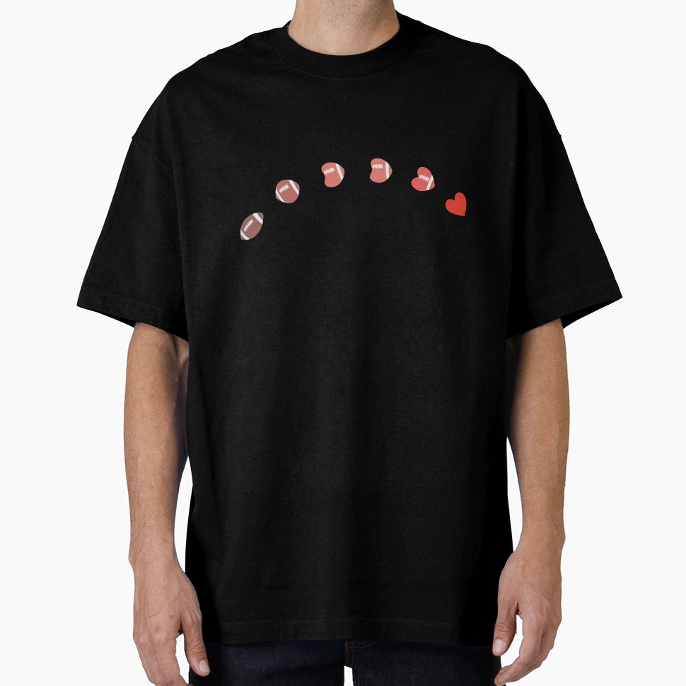 Love American Football Gridiron Fans T-Shirt - Minimalist Print Unisex - T-Shirt, Sweatshirt, Hoodie