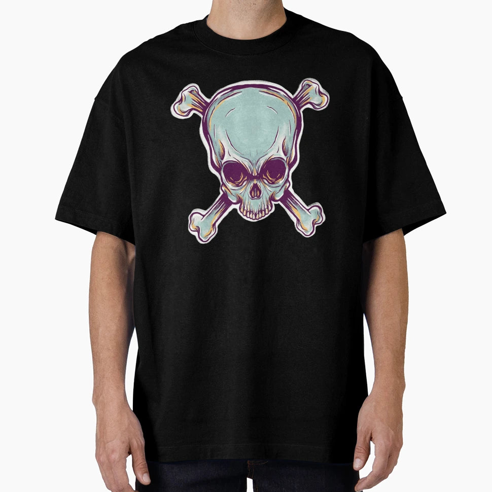 Skull And Crossbones Illustration T-Shirt - Novelty Apparel Unisex - T-Shirt, Sweatshirt, Hoodie