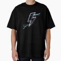 Neon Lightning Bolt Cyberpunk T-Shirt - Custom Art Print Men Women - T-Shirt, Sweatshirt, Hoodie