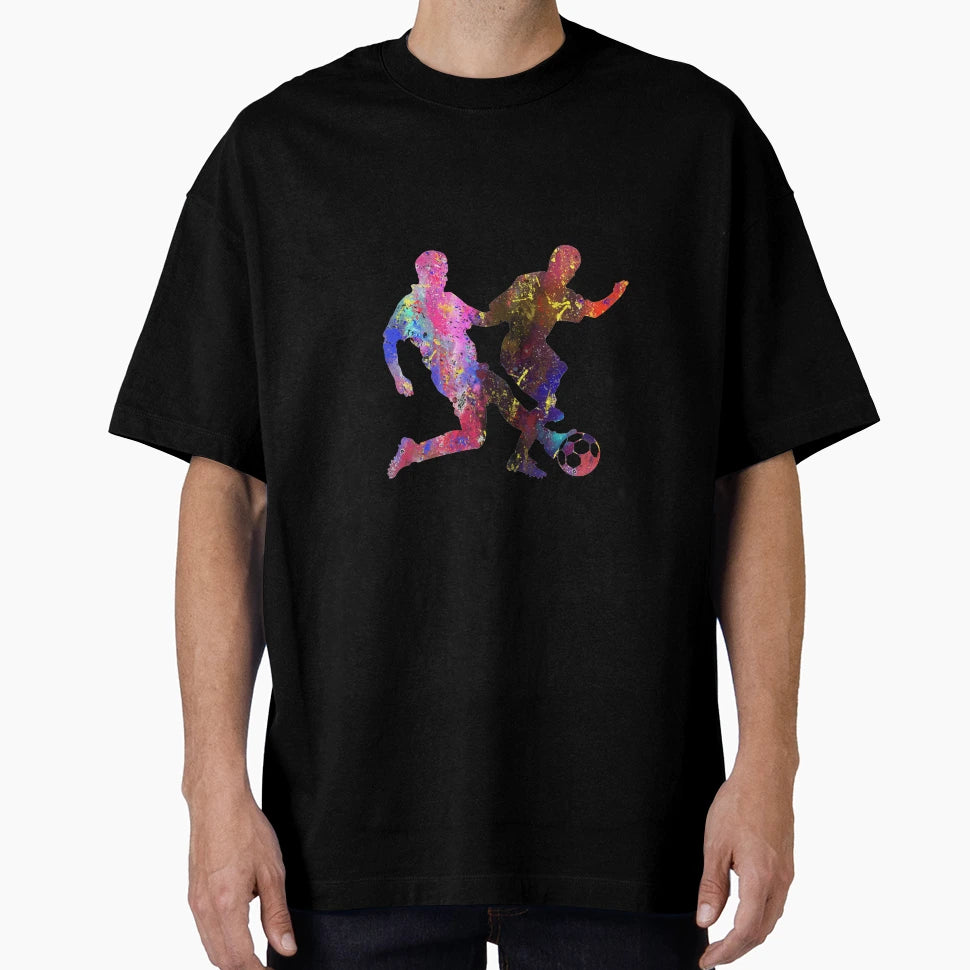 Mens Football Standing Tackling T-Shirt - Casual Everyday Wear Men Women - T-Shirt, Sweatshirt, Hoodie