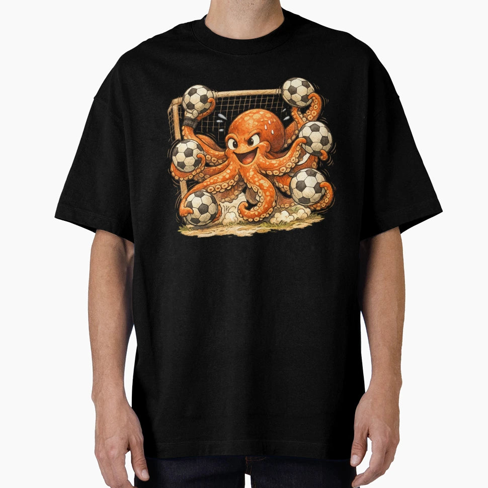 Octopus Soccer Goalkeeper T-Shirt - Minimalist Print Unisex - T-Shirt, Sweatshirt, Hoodie