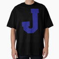 Alphabet Blue J Sports Letter J T-Shirt - Custom Art Print Men Women - T-Shirt, Sweatshirt, Hoodie