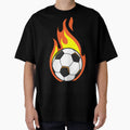 Soccer Fire T-Shirt - Custom Art Print for Adults - T-Shirt, Sweatshirt, Hoodie