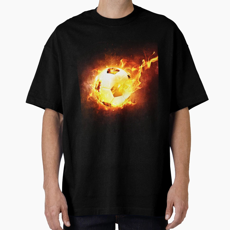 Glowing Football Ball T-Shirt - Graphic Print for Adults - T-Shirt, Sweatshirt, Hoodie