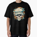 Helmet Skull T-Shirt - Casual Everyday Wear for Adults - T-Shirt, Sweatshirt, Hoodie